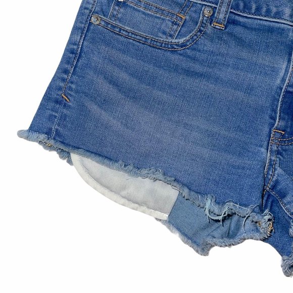 American Eagle Light Distressed Stretch Shorts 8 - Picture 4 of 9